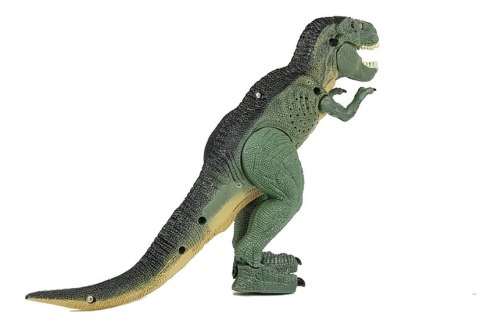 Dinozaur Tyranozaur Na Baterie Zielony Chodzi LEAN Toys