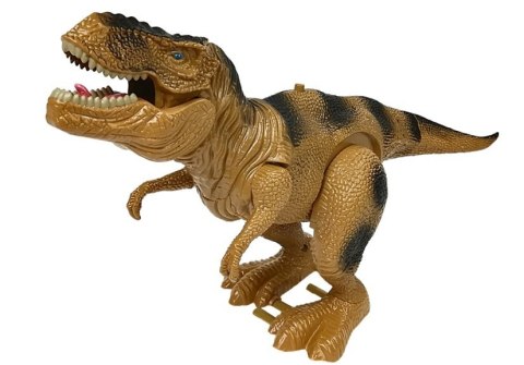 Dinozaur Tyranozaur Rex Na Baterie Brązowy LEAN Toys