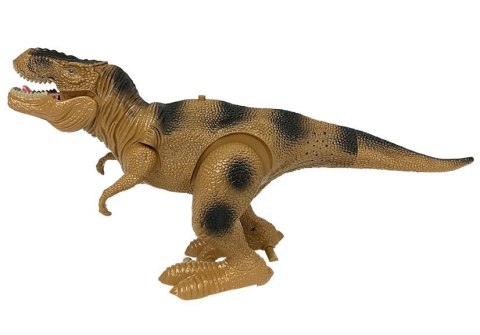 Dinozaur Tyranozaur Rex Na Baterie Brązowy LEAN Toys