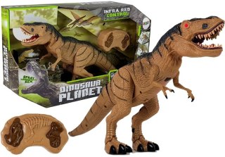 Dinozaur Tyranozaur Rex Zdalnie Sterowany R/C z Parą LEAN Toys