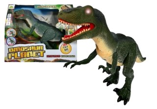 Dinozaur Velociraptor Porusza się Ryczy Świeci LEAN Toys