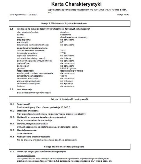 Żel do Dezynfekcji Rąk Antybakteryjny 70% 100ml LEAN