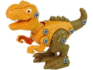 Zestaw Dinozaur Tyranozaur Rex z Jajkiem DIY Śrubokręt Pomarańczowy LEAN Toys