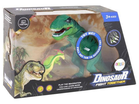 Zestaw Dinozaurów Tyranozaur Rex Akcesoria Dźwięk Światła LEAN Toys