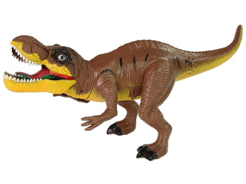 Zestaw Dinozaurów Tyranozaur Rex Drzewka Akcesoria Dźwięk Światła LEAN Toys