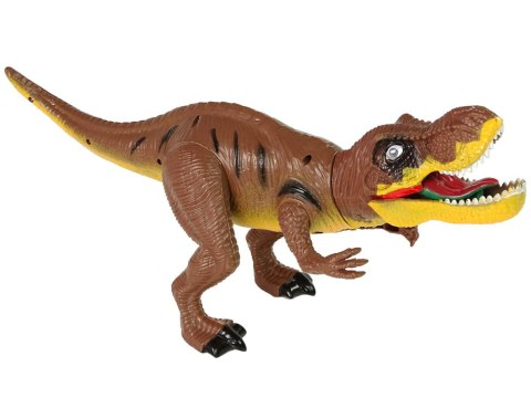 Zestaw Dinozaurów Tyranozaur Rex Drzewka Akcesoria Dźwięk Światła LEAN Toys