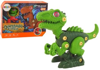 Dinozaur Do Rozkręcania Majsterkowanie Zielony LEAN Toys