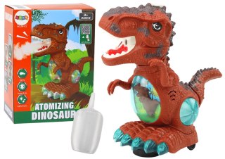 Dinozaur Tańczący Czujnik Przeszkód Światła Dźwięki Brązowy LEAN Toys