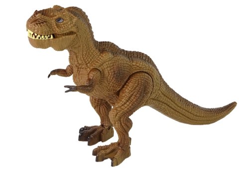 Dinozaur Zdalnie Sterowany Brąz Tyranozaur Dźwięk LEAN Toys