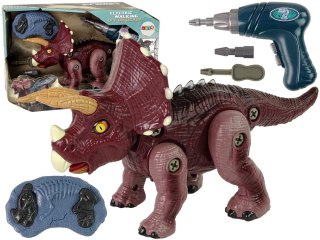 Dinozaur do Rozkręcania z Wiertarką Plastikowy LEAN Toys