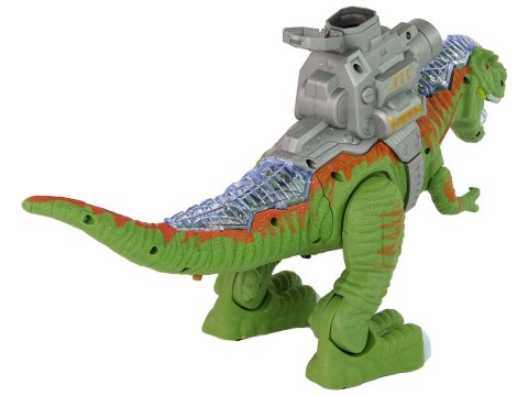 Dinozaur z Katapultą Chodzi Strzela Zielony LEAN Toys