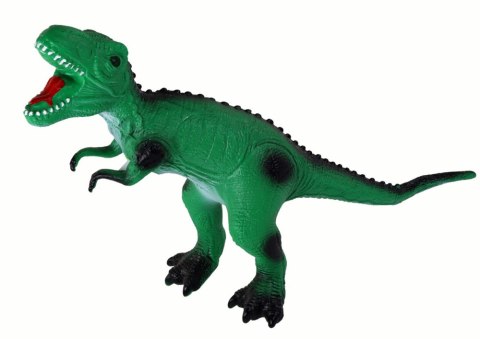 Duża Figurka Dinozaur Tyranozaur Dźwięk 38 cm Zielony LEAN Toys