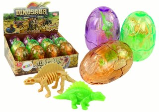 Duże Jajo Dinozaura 2 Figurki Jajko Dinozaury 9 cm LEAN TOYS