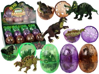 Jajo Figurka Dinozaura 3 Kolory 9 cm LEAN TOYS