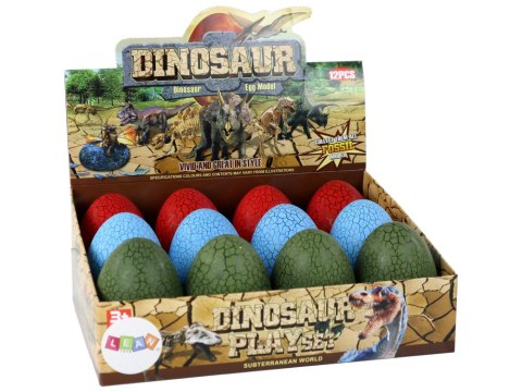 Jajo Figurka Dinozaura 3 Kolory 9cm LEAN TOYS