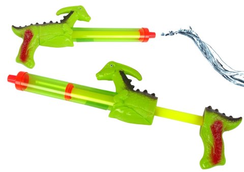 Pistolet Na Wodę 40 cm Dinozaur Zielony Ogród Zabawka LEAN Toys