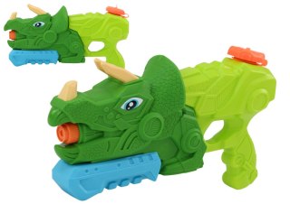 Pistolet Na Wodę Dinozaur Zielony Triceratops 1000 ml Zasięg 7m LEAN TOYS