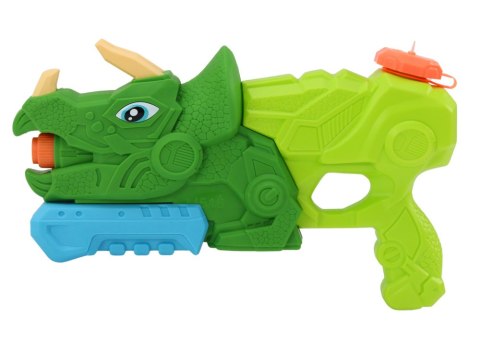 Pistolet Na Wodę Dinozaur Zielony Triceratops 1000 ml Zasięg 7m LEAN Toys