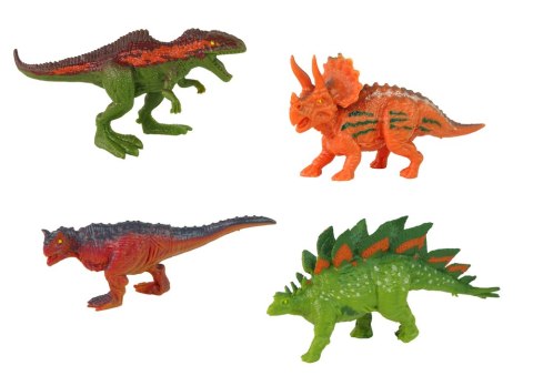 Pojazd z Motywem Dinozaura Przyczepa 4 Sztuki Dinozaurów LEAN Toys