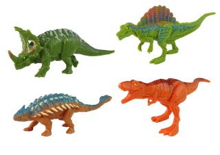 Pojazd z Motywem Dinozaura Przyczepa 4 Sztuki Dinozaurów LEAN Toys