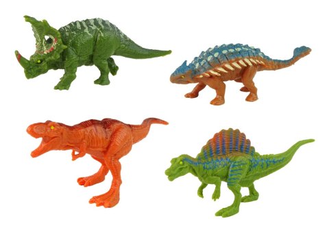 Pojazd z Motywem Dinozaura Przyczepa 4 Sztuki Dinozaurów LEAN Toys