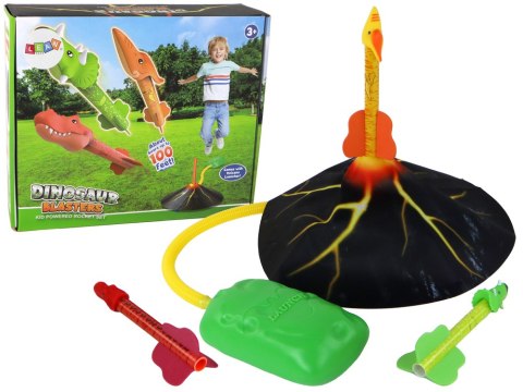 Wyrzutnia Wulkan Rakieta Dinozaury Gra W Domu I Na Podwórku LEAN Toys