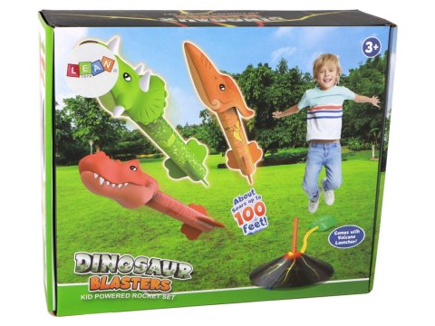 Wyrzutnia Wulkan Rakieta Dinozaury Gra W Domu I Na Podwórku LEAN Toys