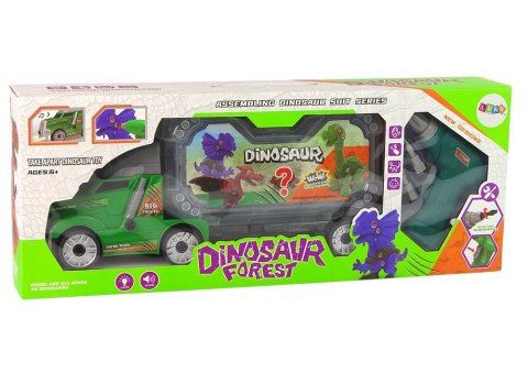 Zestaw Ciężarówka Do Rozkręcania Z Dinozaurem DIY Wkrętarka LEAN Toys