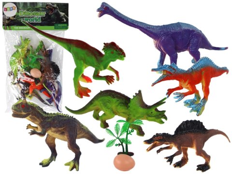 Zestaw Figurek 6 Dinozaurów Akcesoria LEAN Toys