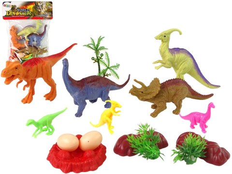 Zestaw Figurek Dinozaurów z Akcesoriami 15 Sztuk LEAN Toys