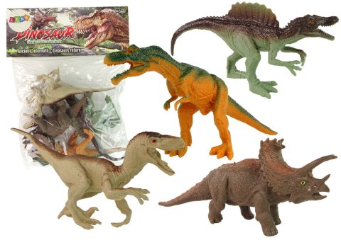 Zestaw Figurek Dinozaury Park Zwierzęta 4 Szt. LEAN Toys