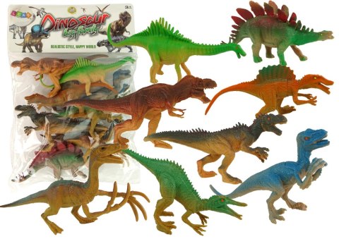 Zestaw Figurek Dinozaury Park Zwierzęta 8 Szt. LEAN Toys