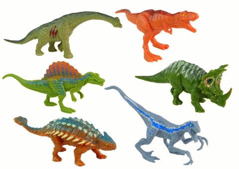 Zestaw Figurek Dinozaury Różne Rodzaje 6 Sztuk LEAN Toys