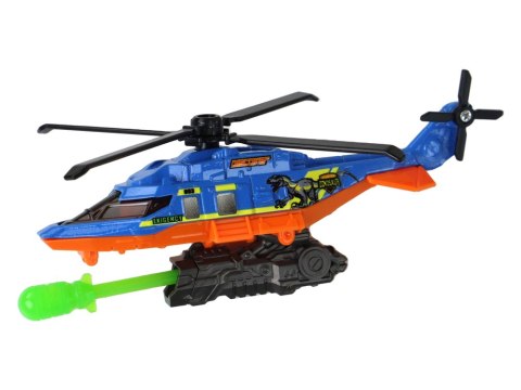 Zestaw Pojazdów Helikopter Dinozaury 6 Sztuk Kolorowe LEAN Toys