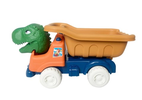 Zestaw Zabawek Do Piasku Wywrotka Wiaderko Foremki Dinozaury LEAN Toys