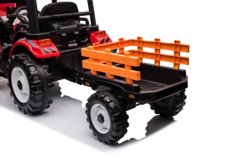 Traktor Na Akumulator Z Przyczepą Hercules Czerwony 24V LEAN CARS