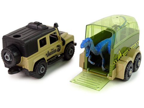 Auto Terenowe Transporter Do Rozkręcania DIY Dinozaur LEAN Toys