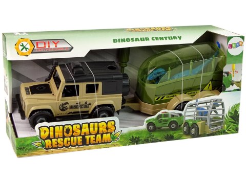 Auto Terenowe Transporter Do Rozkręcania DIY Dinozaur LEAN Toys