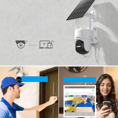 Kamera WiFi z aplikacją sterującą Android iOS IR LED + panel słoneczny 5W CHOETECH