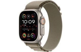 Watch Ultra 2 GPS + Cellular, 49mm Koperta z tytanu z opaską Alpine w kolorze moro - L Apple