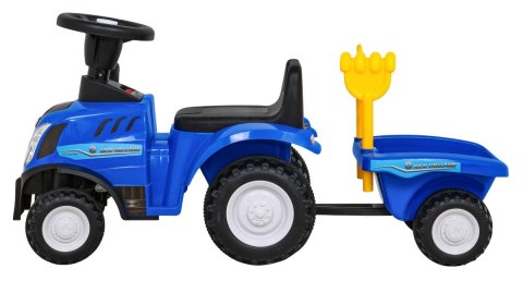 Traktor z przyczepą New Holland T7 Jeździk dla dzieci + Akcesoria + Dźwięki + LED