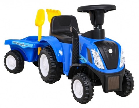 Traktor z przyczepą New Holland T7 Jeździk dla dzieci + Akcesoria + Dźwięki + LED