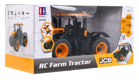 Zdalnie sterowany traktor JCB Fastrac 4220 dla dzieci 6+ Interaktywny model Double E 1:16