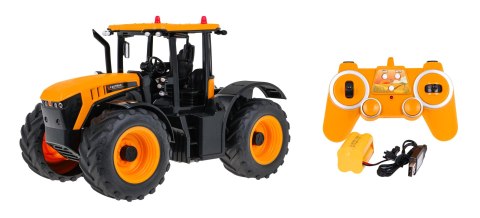 Zdalnie sterowany traktor JCB Fastrac 4220 dla dzieci 6+ Interaktywny model Double E 1:16