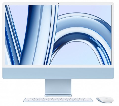 IMac 24 cale: M3 8/10, 8GB, 256GB SSD - Niebieski Apple