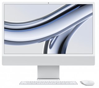 IMac 24 cale: M3 8/10, 8GB, 256GB SSD - Srebrny Apple