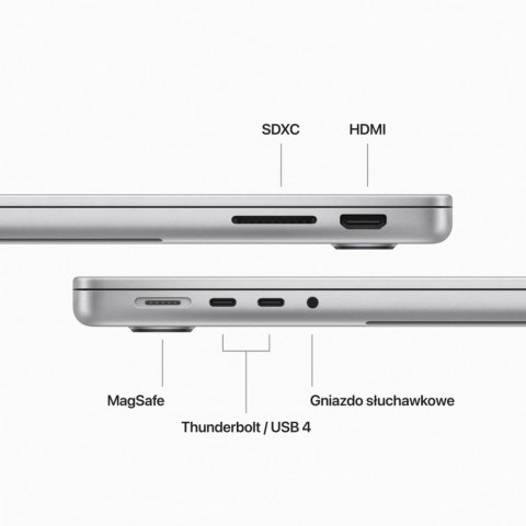 MacBook Pro 14.2: M3 8/10, 16GB, 1TB SSD - Srebrny Apple