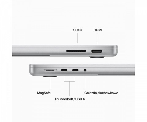 MacBook Pro 14,2 cali: M3 8/10, 8GB, 512GB - Gwiezdna szarość Apple