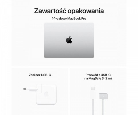 MacBook Pro 14,2 cali: M3 8/10, 8GB, 512GB - Gwiezdna szarość Apple