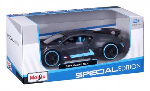 Bugatti Divo 1/24 Szaro-niebieski Maisto